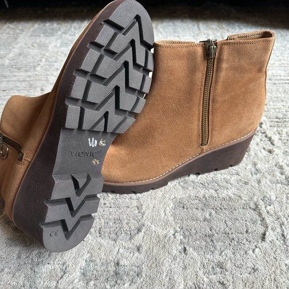 Vionic Astor Hazel Zip-Up Suede Ankle Comfort Booties Orthopedic Insoles 9.5 - Picture 6 of 7